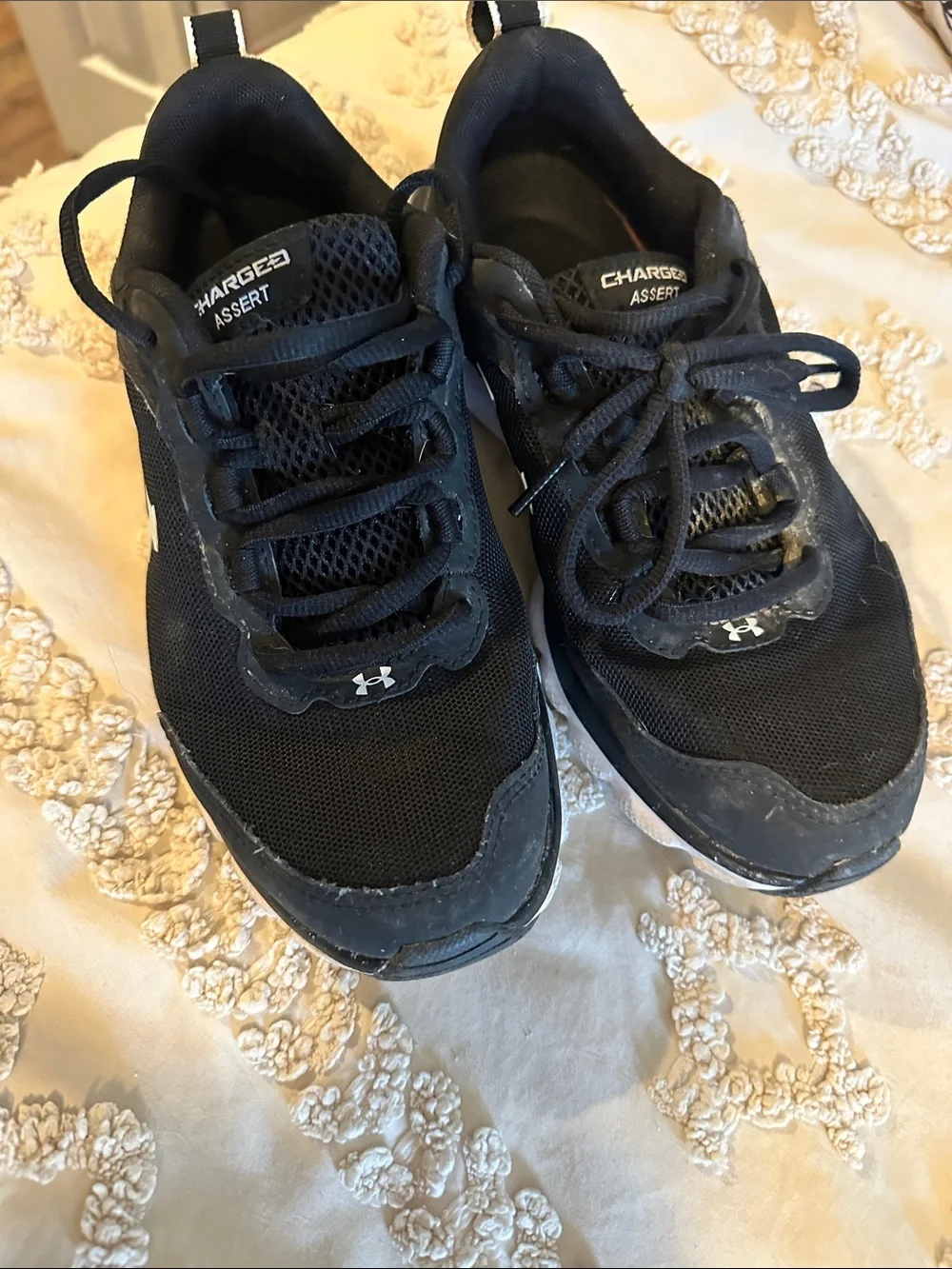 Under Armour Black and White Training Sneakers